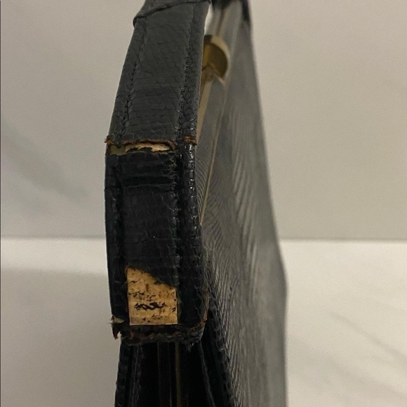 Vintage 1950’s black Bellastone crocodile Kelly handbag - Picture 6 of 6